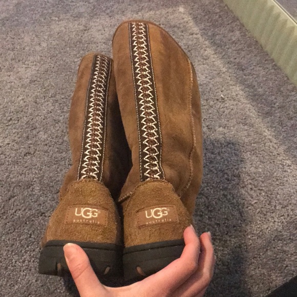 ugg ultimate tall braid chestnut